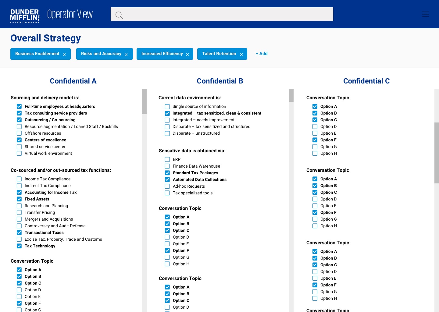 Wireframe of tool