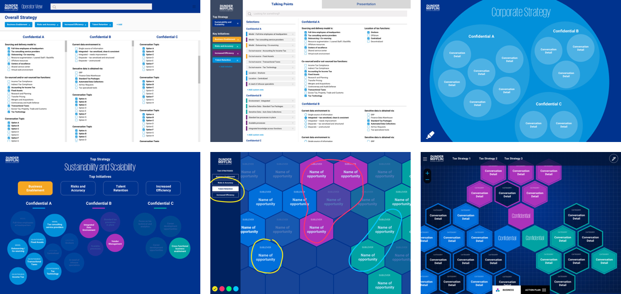 Initial wireframe of tool